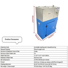Pneumatic Automatic Spray Gun Cleaner Paint Gun Washer Cleaning Machine
