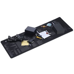 36″x16″ AR-15 Gun Cleaning Mat, 2x Thicker Non-slip Gun Mat Black