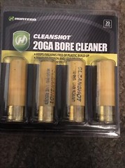 Huntego 20 Gauge CleanShot Shoot-Thru Gun Bore Cleaner ~ 4 Pack Of Shells ~ NEW