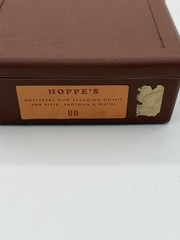 Vintage Hoppe’s Gun Cleaning Kit in a Brown Case Collectable