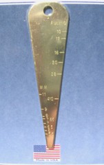 Quality Brass Gun Bore Gauge – Attach To Key Ring