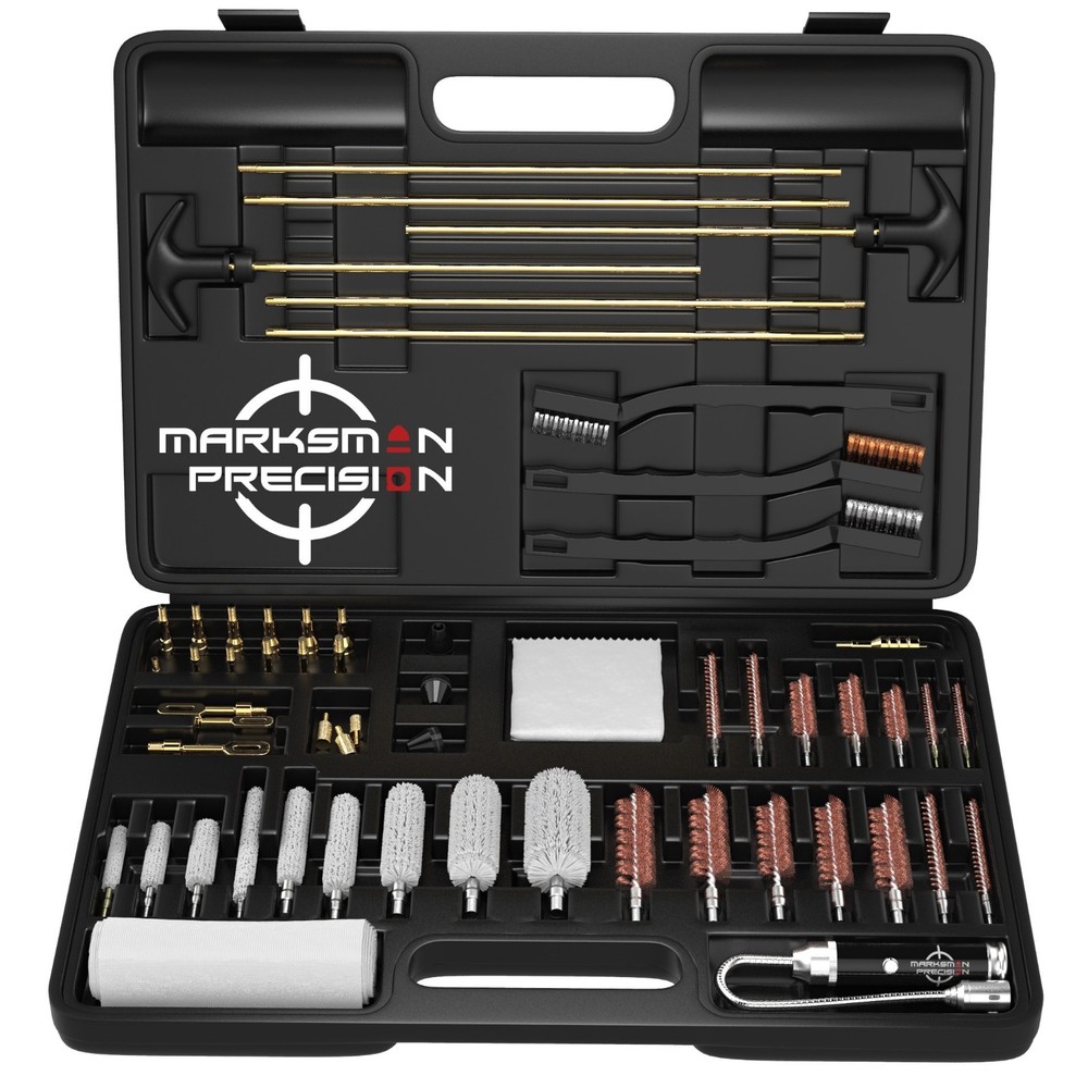 Marksman Precision Universal Gun Cleaning Kit – CNC Machined BRASS Jags & Tips!