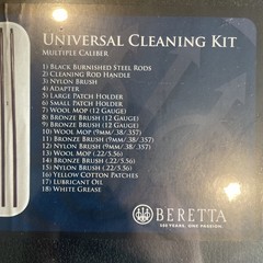 Beretta Universal Gun Cleaning Kit Rifle Pistol Shotgun 12 /9mm / 22 Made Italy