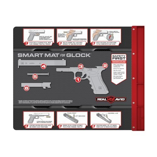 Real Avid Gun Cleaning Mat 19″ x 16″ with Magnetic Parts Tray | 1911, Glock,…