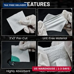 1800/1000/600 Gun Cleaning Patches – 2″ and 3″ Pre-Cut Cleaning Patch for Firear