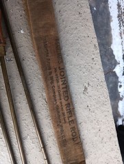 VINTAGE MARBLES JOINTED RIFLE ROD NO 9728 FITS .28 CALIBER & UP 36″ LONG