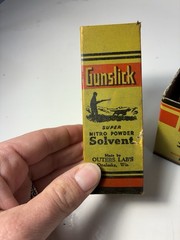 Vintage OUTERS Nitro Powder Solvent Rifle Oil + Shotgun Cleaning Patches Used