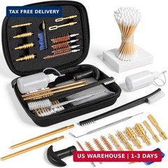 GLORYFIRE Universal Gun Cleaning Kit Fits .22 .357/9mm .38 .40 .45 Cal Handguns