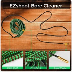 Bore Cleaner for .22 .223 5.56mm 9mm 12GA .308 .30 .44 Cal Reusable Cleaning Kit