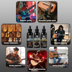 Guitar Cleaning Kit, All-in-One Guitar Maintenance Kit for Guitar Cleaning and
