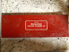Wards WesternField Tin Case, Outers Shotgun Bore Cleaning Rods, 410, 12/20 Gauge