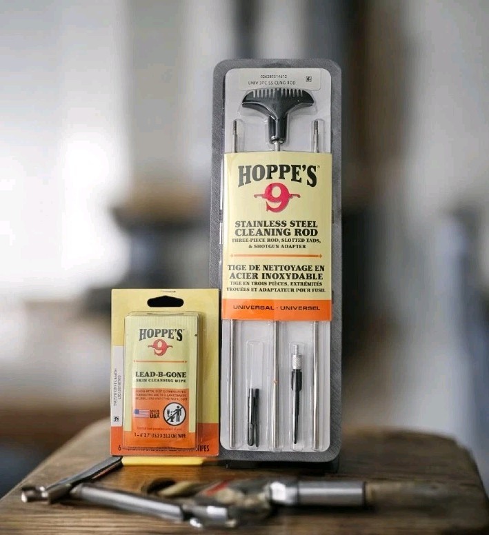 Bundle Deal Hoppe’s Stainless Steel Cleaning Rod Kit & Lead B Gone Free Ship New