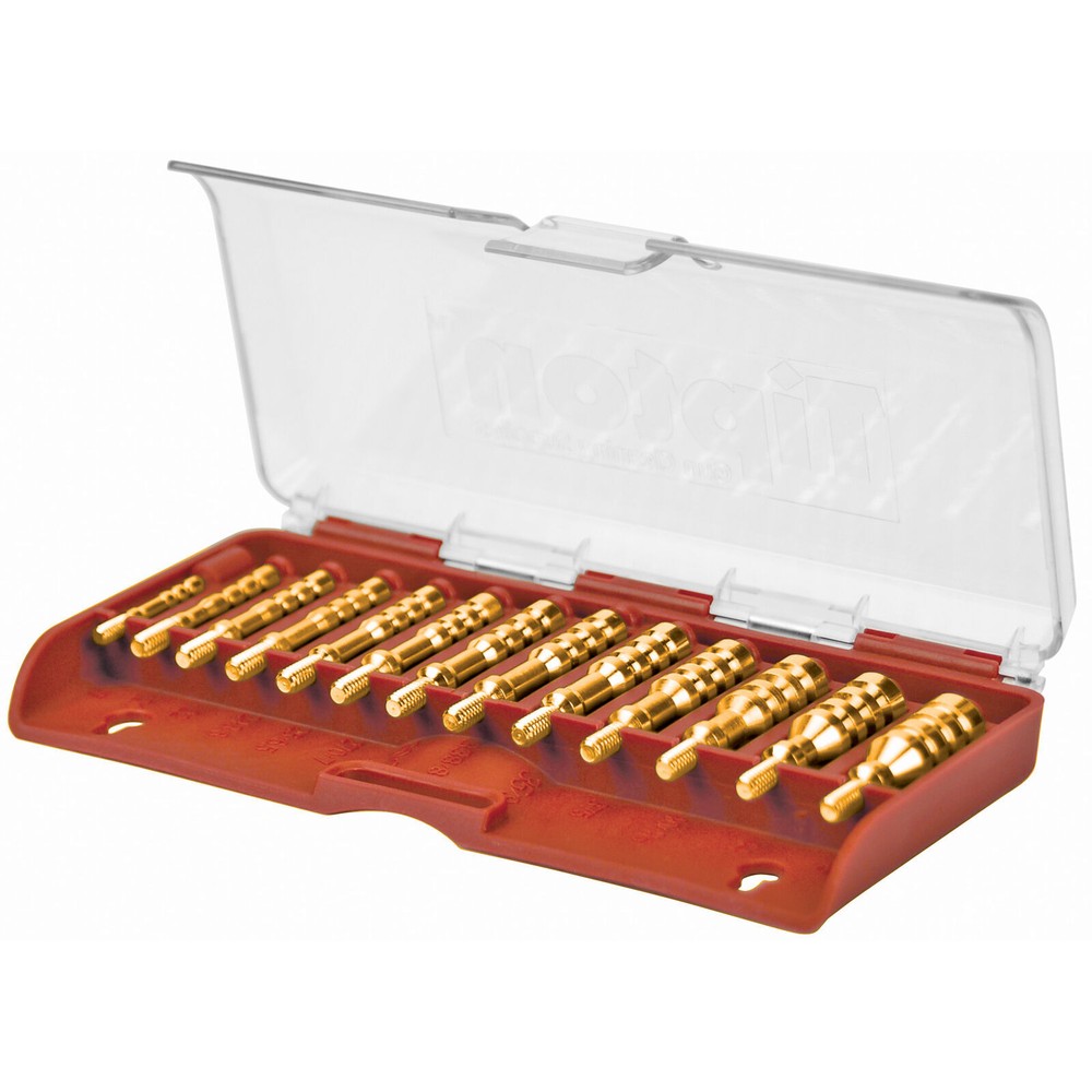 Tipton Solid Brass Jag Set, 13-Piece, for Thorough Firearm Cleaning