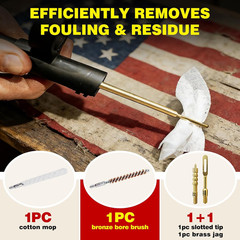 Gun Cleaning Kit for .22 .223Cal 5.56Mm .22LR Rifle Pistol Cleaning Kit with 30M