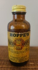 Vintage Hoppe’s Nitro Powder Solvent No.9 Bottle Amber Glass empty