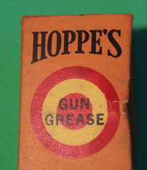 VINTAGE HOPPE’S GUN GREASE FOR FIREARMS, TACKLE, & TOOLS TUBE IN BOX 2OZ