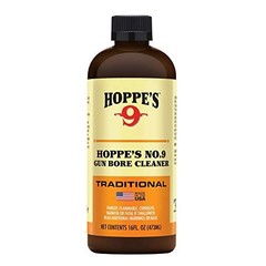 Hoppes #9 Gun/Firearm Bore Cleaning Solvent w/Child Proof Cap 1 Pint Bottle 916