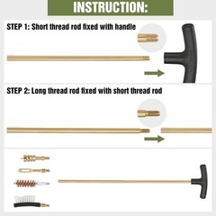 Gun Cleaning Kit Universal Rifle Pistol Shotgun Handgun Firearm with Case