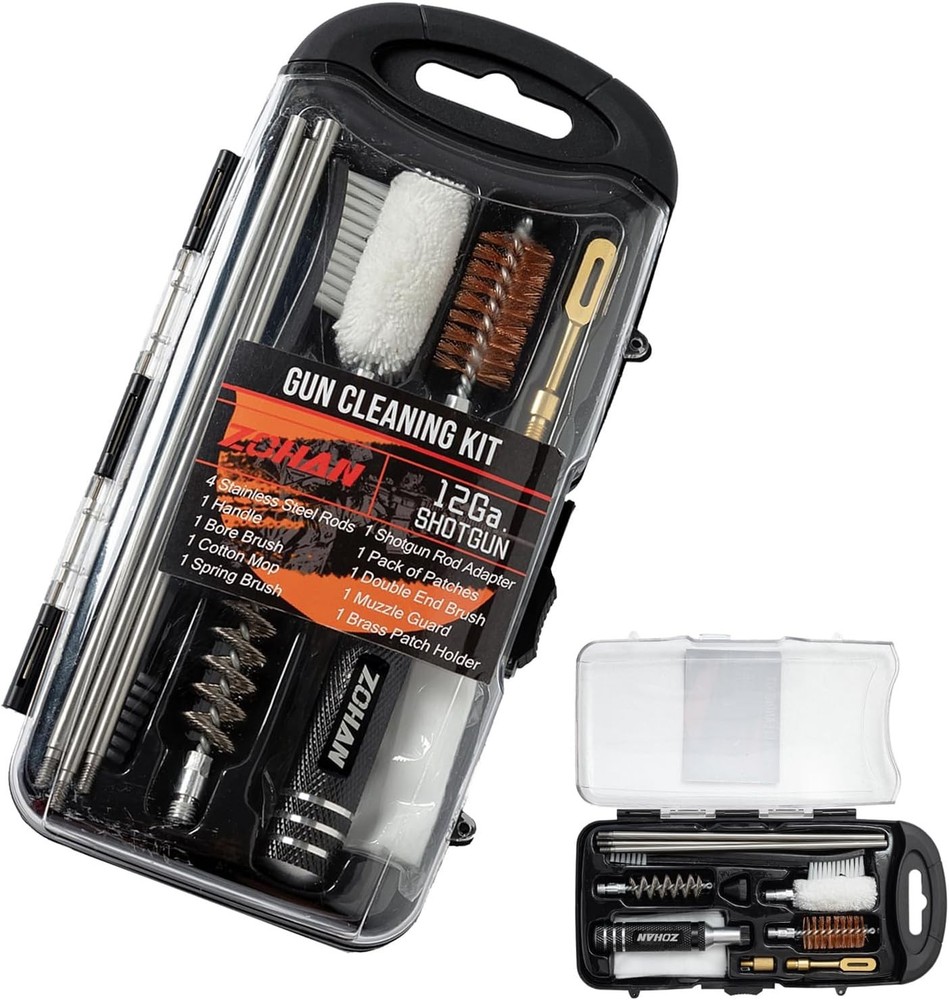 ZOHAN Gun Cleaning Kit for 12 Gauge – 13-in-1 Shotgun Cleaning Kit with Reinforc