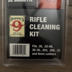 Hoppe’s Rifle Cleaning Kit for 7.62mm, .30-06, .300 Caliber with Rod, Oil