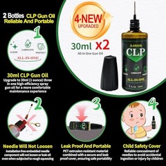 3000/1500 Gun Cleaning Patches & CLP Oil, Lint-Free Cloths for Firearms Care