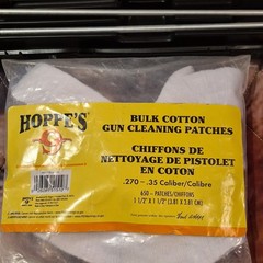 Hoppe’s No. 9 Cleaning Kit & Storage Box, 650 Cotton Patches, .270-.35 Caliber