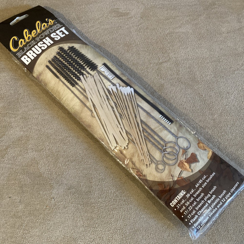 Cabela’s Black Powder Pistol Brush Set .31 .36 .44/45 .50