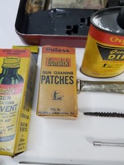 VINTAGE Outers Gunslick Rifle Kit No. 477 Tin 22 Cal .22 Gun Cleaning Kit