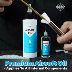 Airsoft Oil 4 Oz & 1 Oz Needle Oiler 100% Silicone Air Gun Oil, Multi-Purpose