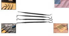 High-Strength Gun Cleaning Picks Set of 4 – Curved Ends for Precision Cleaning