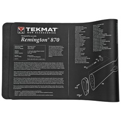 TekMat TEKR36REM870 Remington 870 Cleaning Mat Black/White Rubber 12″x36″ Reming