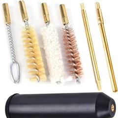 9mm 38 357 Pistol Cleaning Kit Bronze Brush Cotton Mop Brass Rods Gun Care Set