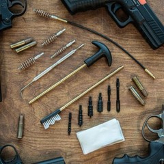 9mm/38/357 Caliber Pistol Gun Firearm Cleaning Kit Zippered Case 66pc