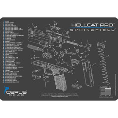 SPRINGFIELD HELLCAT PRO SCHEMATIC HANDGUN MAT