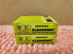 Huntego Cleanshot Shoot Thru Gun Bore Cleaner 20 Gauge 2.75″ 4 Pack Lot Of 2 NEW