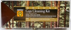 Hoppes Deluxe Gun Cleaning Kit Wood Case New Condition