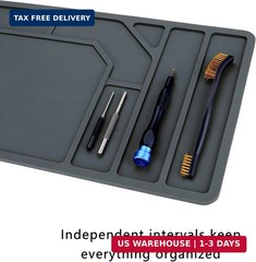 Raiseek Rifle Shotgun Cleaning Mat, Premium Large Magnetic Pad With Organizer Pa