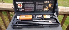Hoppe’s No. 9 Gun Cleaning Kit W/Rod, tips, patches, solvents + lubricating oil