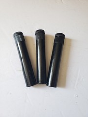 Lot Of 12 Military Metal Plastic Oil Bottles some have bore brushes