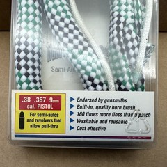 Worlds Fastest Gun Bore Cleaner Boresnake National Tech Labs .38 .357 9mm Pistol