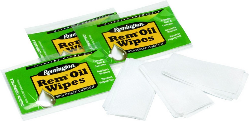 Remington 6″x 8″ Convenient Rem Oil Wipes W/Teflon Lubricant 12 Pck 18411