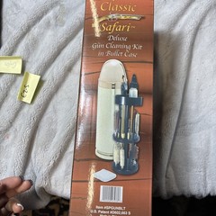 Classic Safari Bullet Gun Cleaning Kit Storage Case Open Box