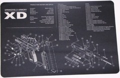 Springfield Armory Gun Cleaning Bench Rubber Mat with Parts Diagram – Mouse Pad