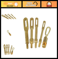 Solid Brass Slotted Tip Gun Jags 4 Pack – 8-32 Threads for Rifle & Handgun Clean