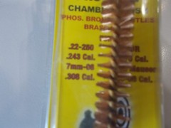 Pro-Shot Bore Brush Bronz Bristles Brass Core for .308/.30-06 & More NEW (F-1)