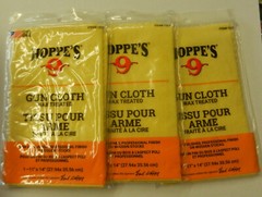Hoppes No 9 Wax Treated Gun Cloth; For Wood Stocks; 11″ x 14″; 3 Pack; 1217