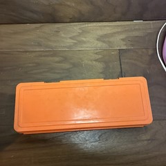 Hoppes 9 Gun Cleaning Kit VINTAGE With Storage Box Orange