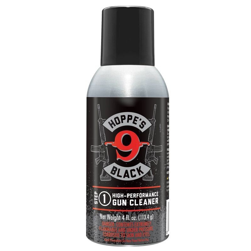 Hoppe`s HBC4A Black Gun Cleaner Removes Oil Grease Dirt 4 oz. Aerosol Can