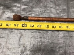 Vintage Shotgun Cleaning Rod Wood And Brass With Original Bore Pad
