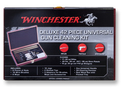 Winchester® Deluxe 42 Piece Universal Gun Cleaning Kit in Wood Case